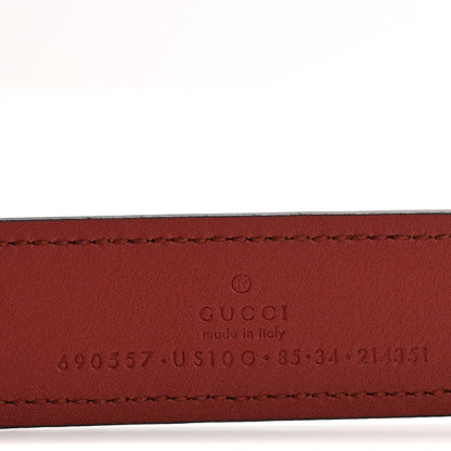 Gucci Ciny Lux Calfskin Blondie 30mm Belt 85 34 Rubicund 5 of 5