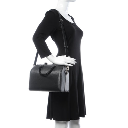 Louis Vuitton Epi Speedy Bandouliere 25 Black 3 of 7