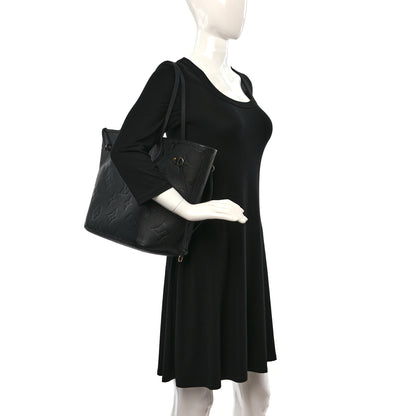 Louis Vuitton Empreinte Monogram Giant Neverfull MM Black 2 of 8