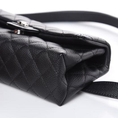 Chanel Grained Calfskin Quilted 2.55 Reissue Flap Belt Bag Clutch Black 9 of 9
