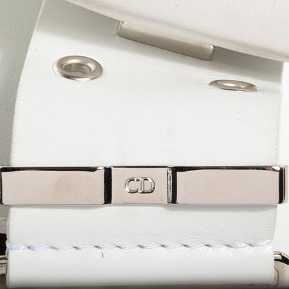 Christian Dior Leather Street Chic Columbus Ave Shoulder Bag White 9 of 10