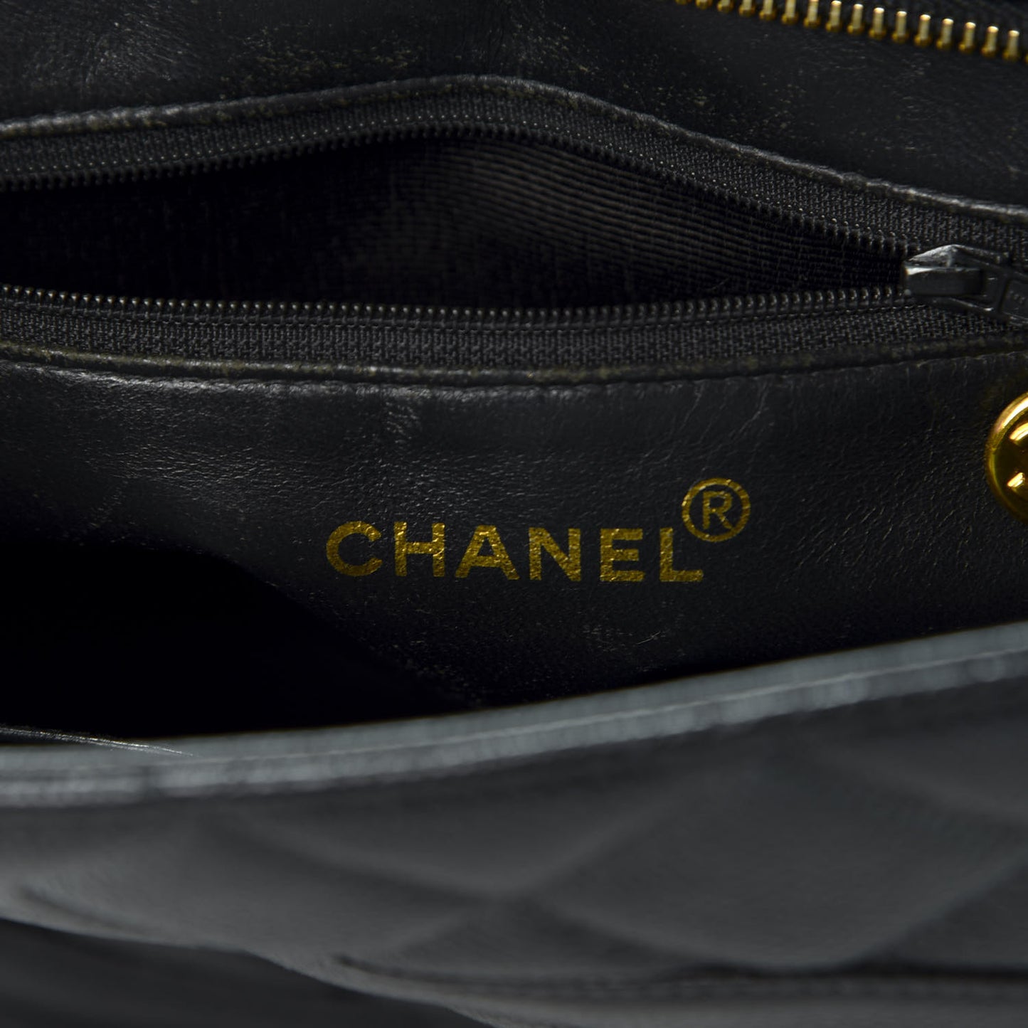 Caviar Quilted Medallion Tote Black