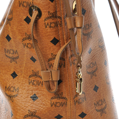 MCM Visetos Medium Reversible Shopping Tote Cognac 23 of 25