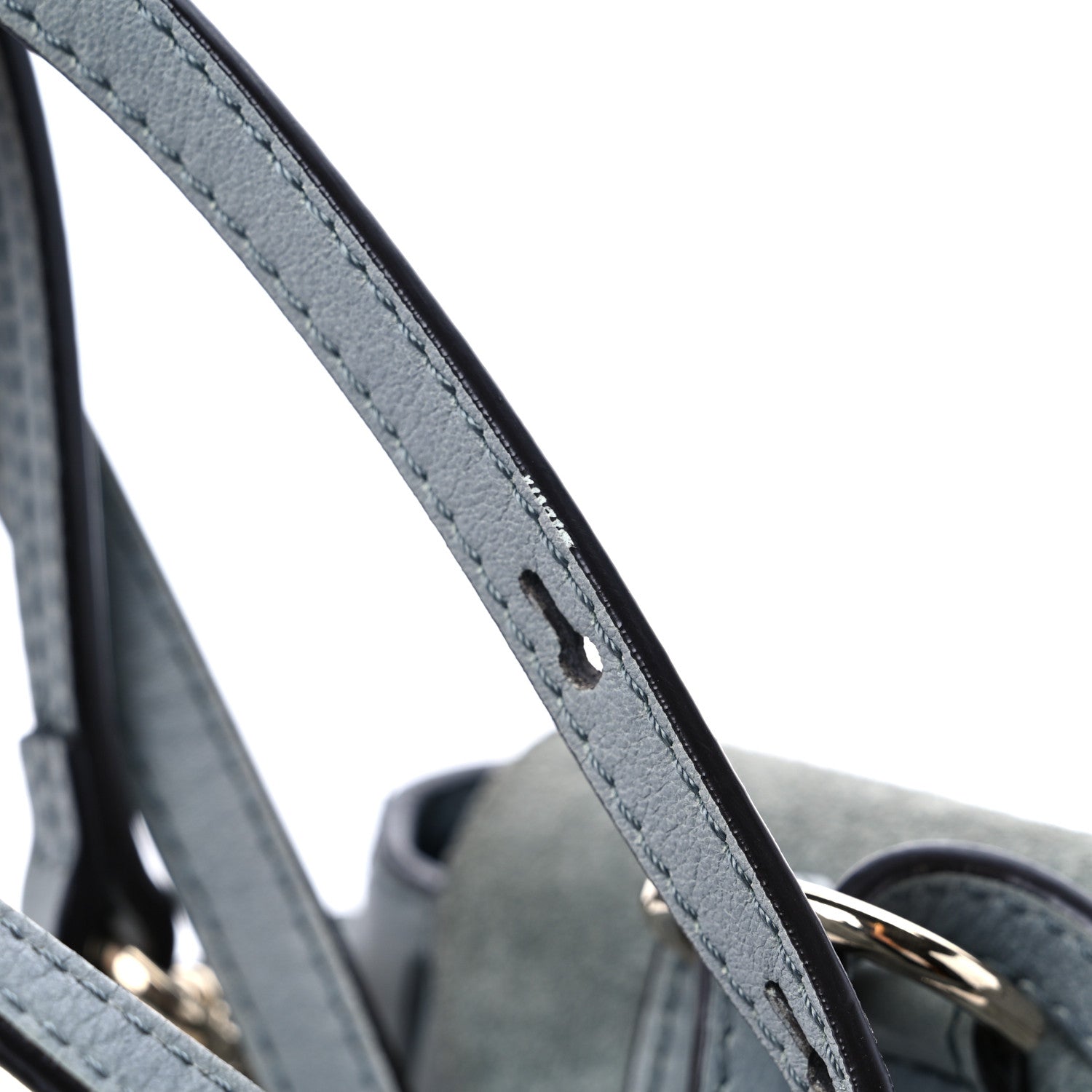 Chloe Suede Calfskin Mini Faye Backpack Washed Blue 17 of 19