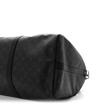 Louis Vuitton Monogram Eclipse Keepall Bandouliere 55 9 of 9