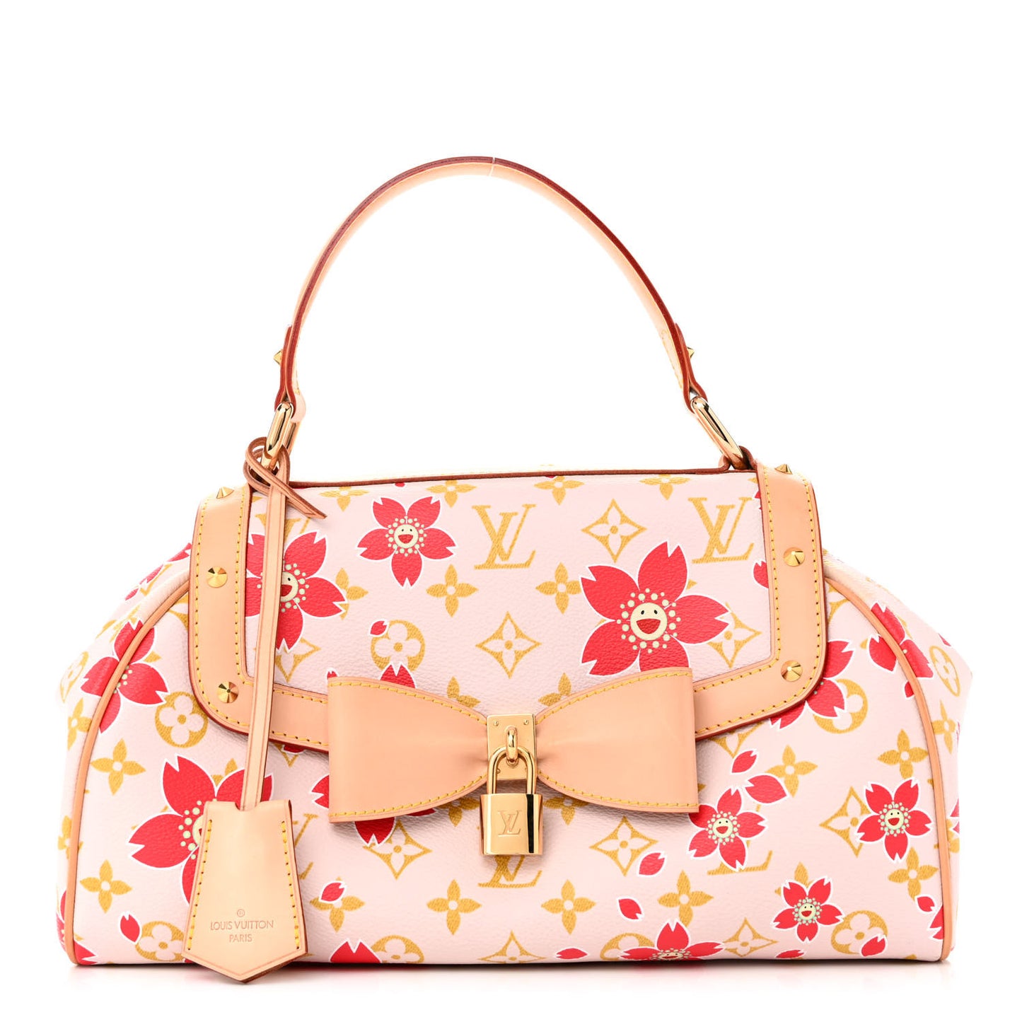 Monogram Cherry Blossom Sac Retro Bag Red