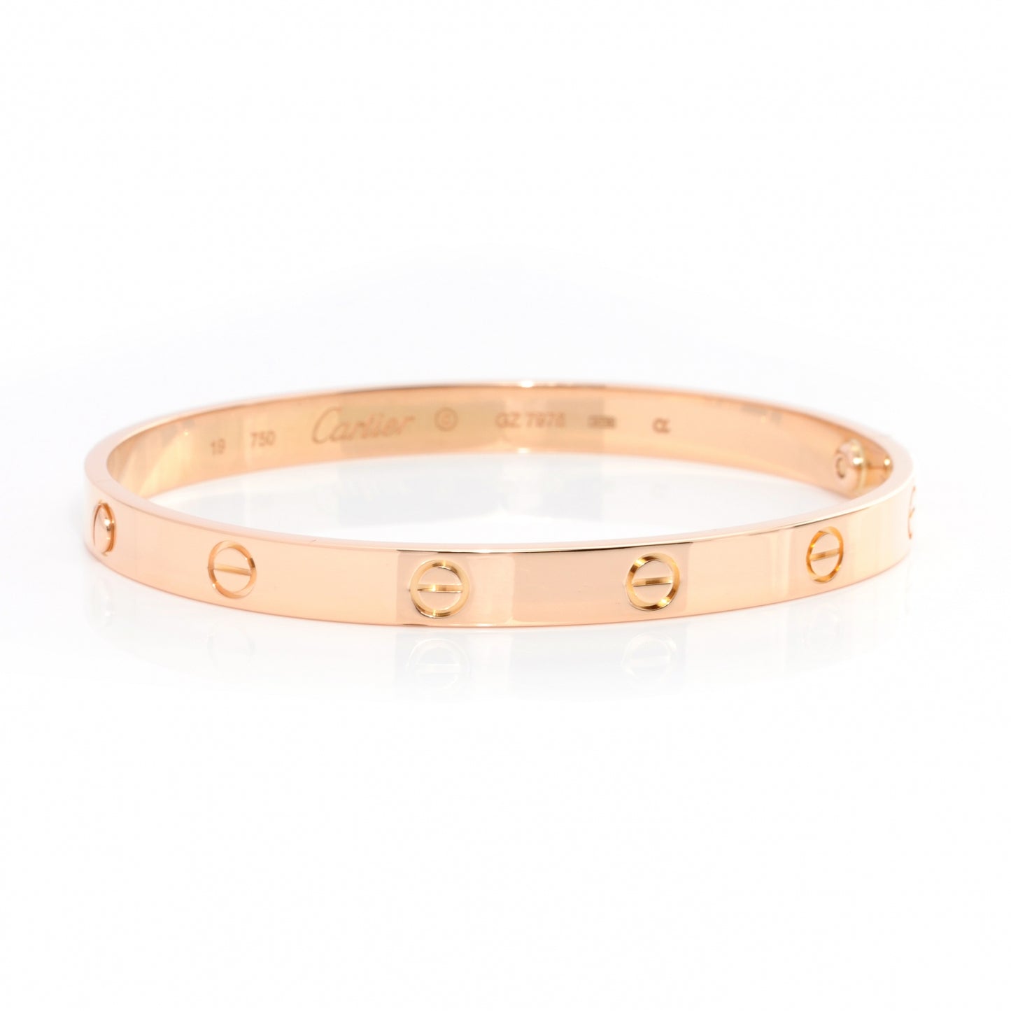 18K Pink Gold LOVE Bracelet 19