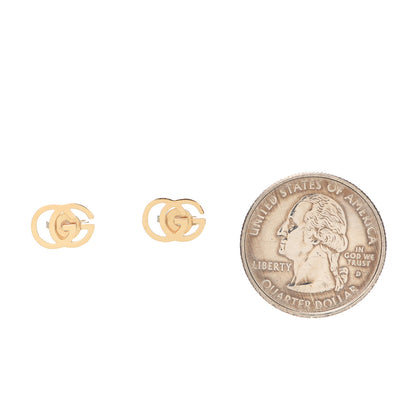 Gucci 18K Yellow Gold GG Tissue Stud Earrings 2 of 6