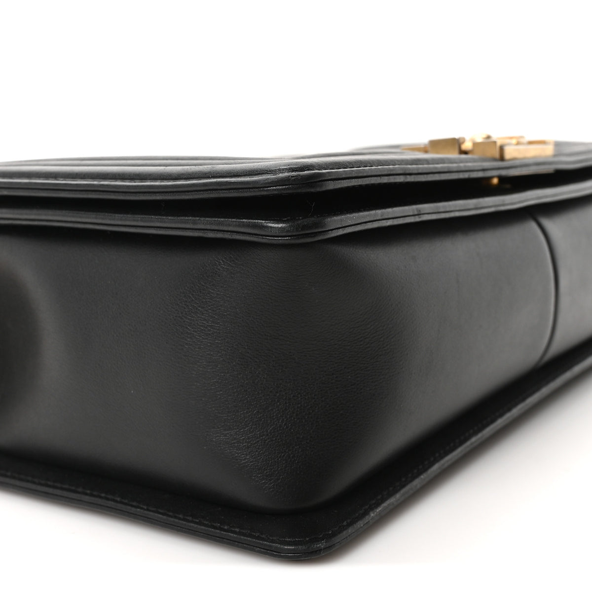 Calfskin Quilted New Medium Boy Flap Black