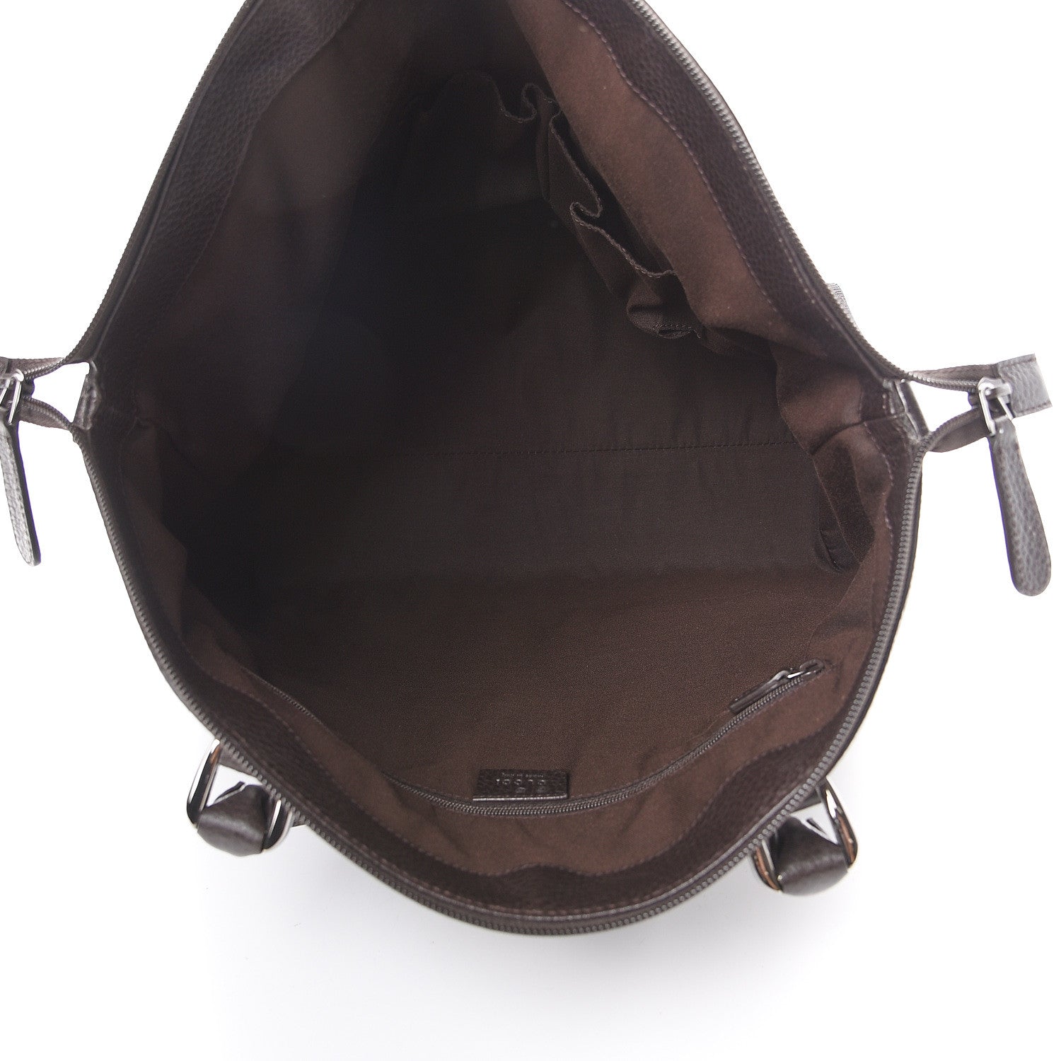 Gucci Monogram Large GG Charm Dome Satchel Dark Brown 4 of 9