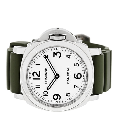 Panerai Stainless Steel Rubber 44mm Luminor Marina Manual Winding Watch White PAM00114 2 of 4