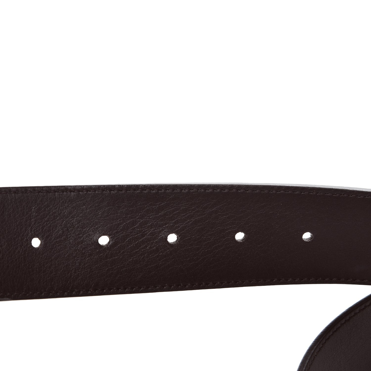 Gucci Calfskin Double G 40mm Belt 85 34 Dark Cocoa 5 of 8