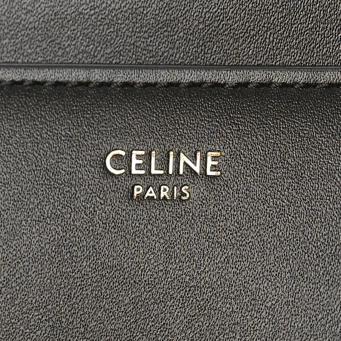 Satinated Calfskin Small 16 Top Handle Bag Black