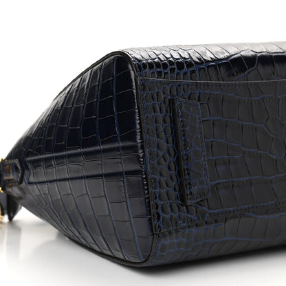 Givenchy Calfskin Crocodile Embossed Small Antigona Navy 9 of 10