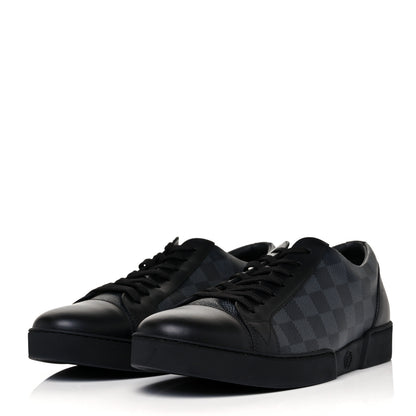 Louis Vuitton Calfskin Damier Graphite Match Up Sneakers 7.5 3 of 8