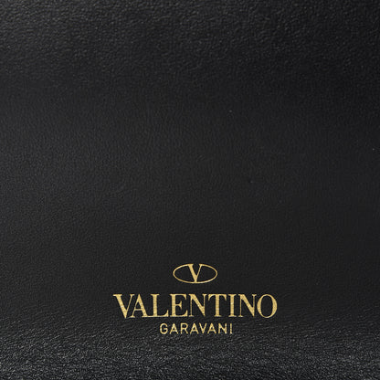 Valentino Garavani Calfskin My Rockstud Saddle Bag Black 9 of 11