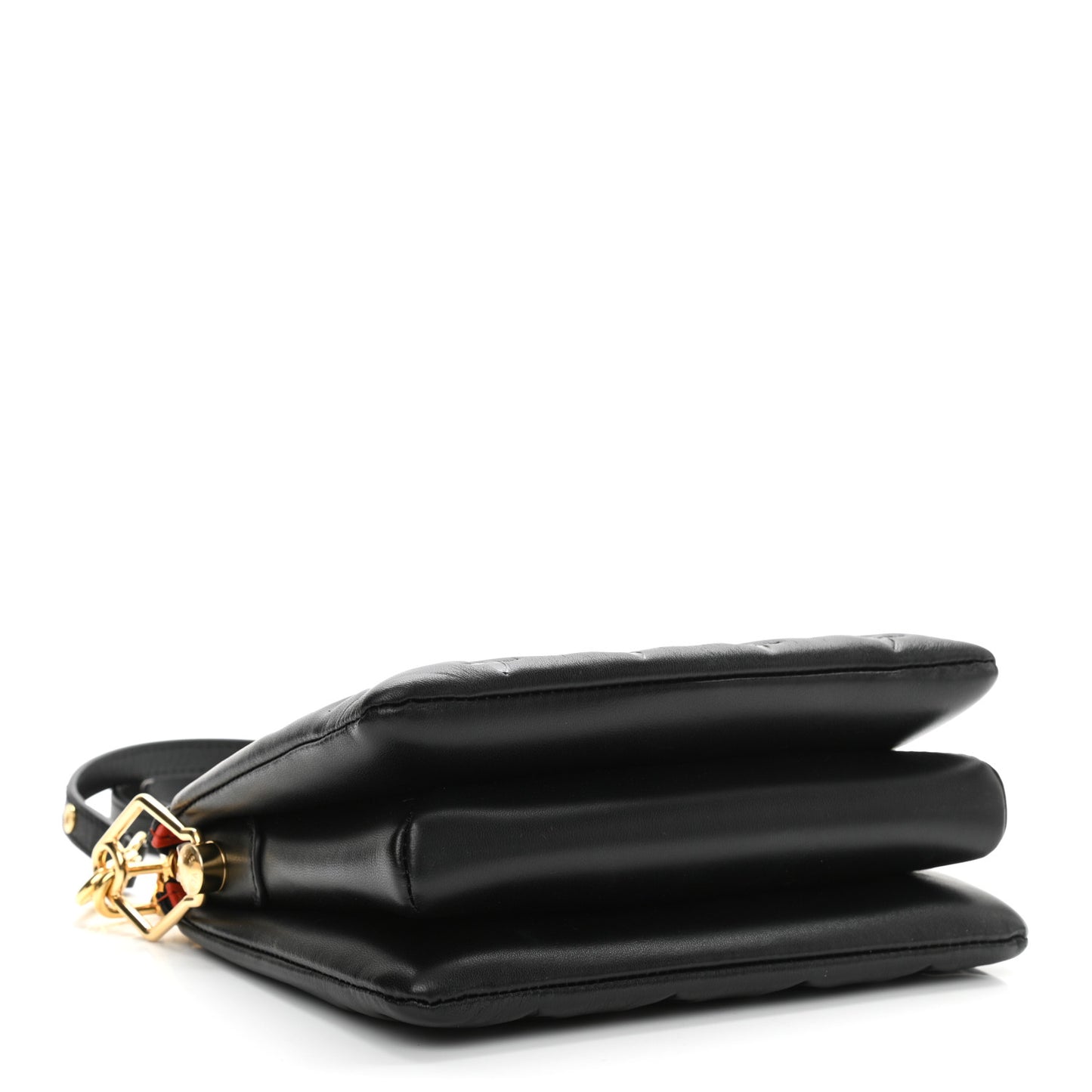 Lambskin Embossed Monogram Coussin BB Black
