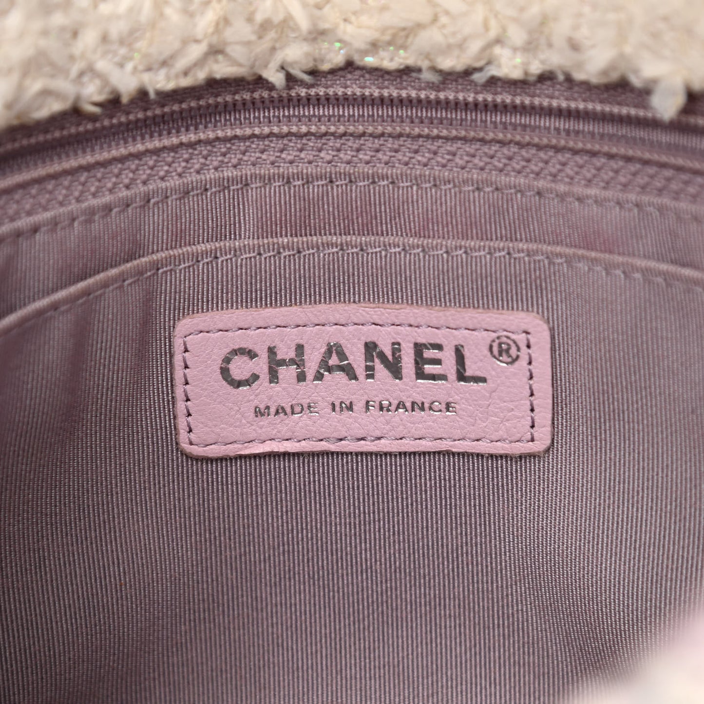 Tweed Medium Single Flap Pink