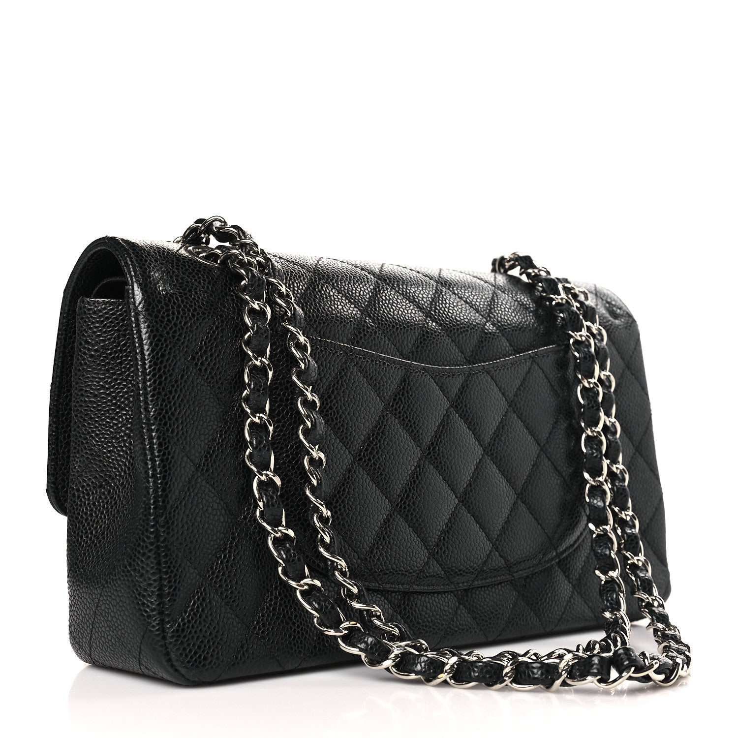 Chanel Caviar Quilted Medium Double Flap Black 3 of 9