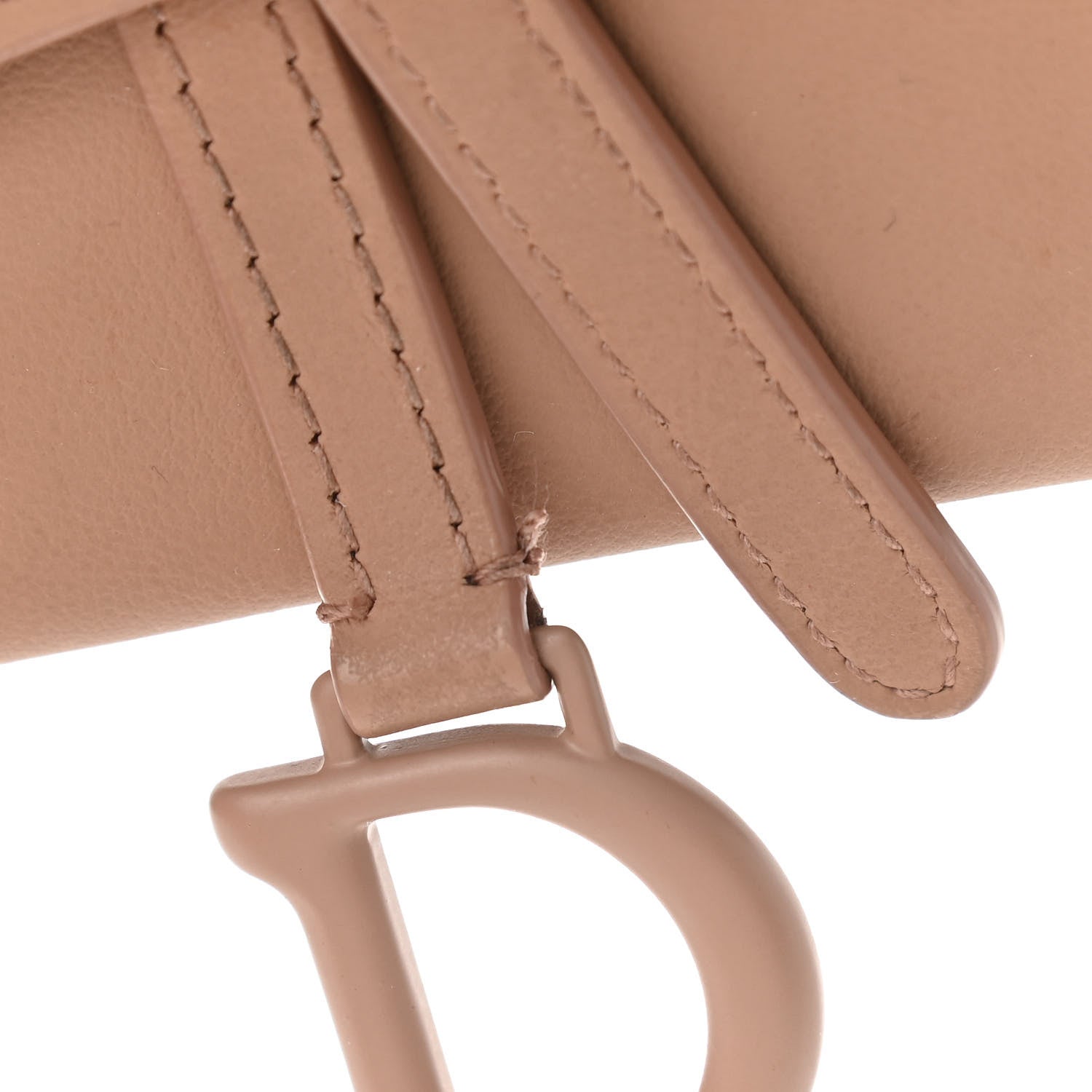 Christian Dior Ultra Matte Calfskin Nano Saddle Chain Pouch Rose Des Vents 9 of 11