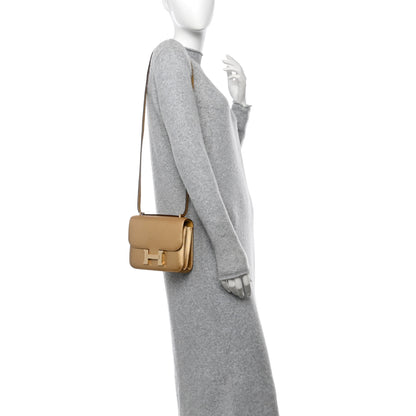 Hermes Metallic Chevre Chamkilight Constance 18 Doré 2 of 13