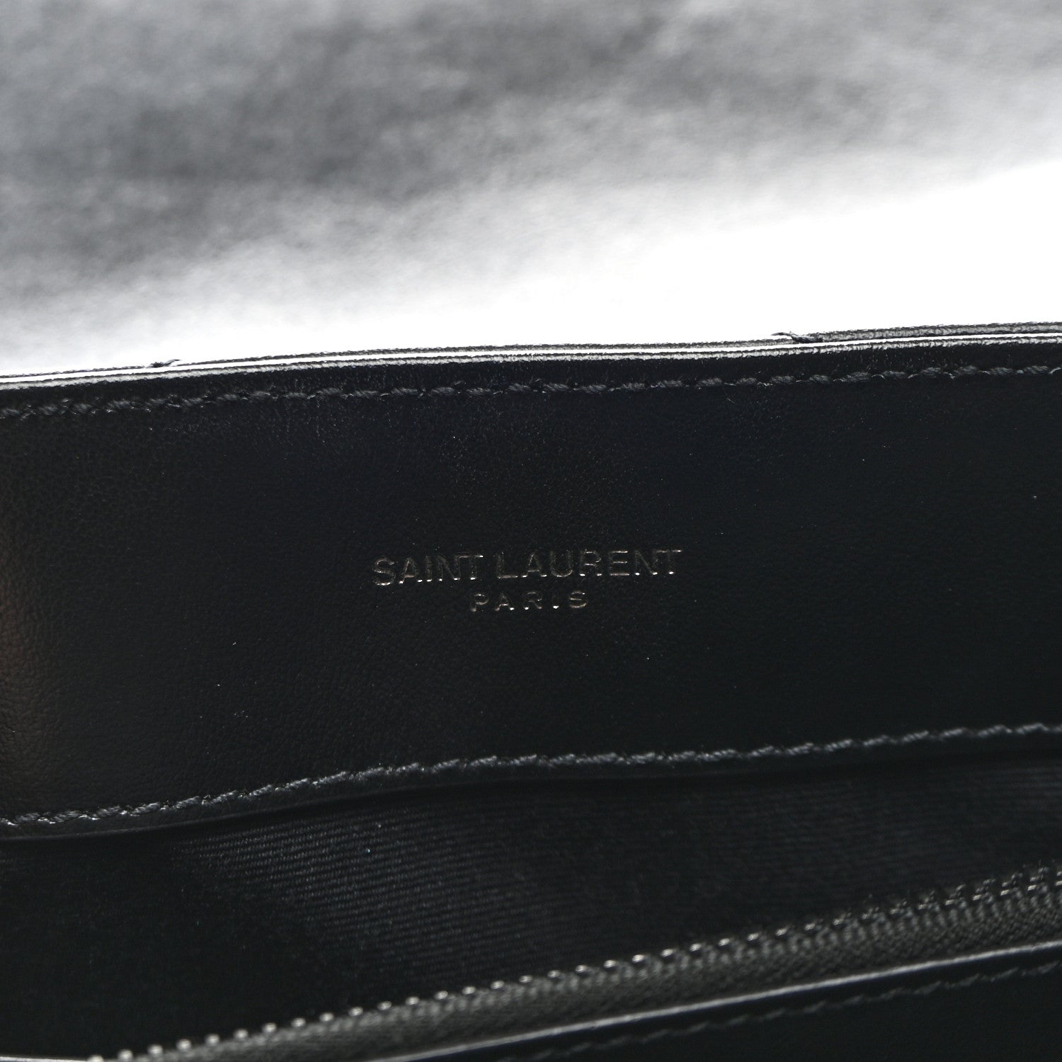 Saint Laurent Calfskin Y Quilted Monogram Monochrome Small Loulou Chain Satchel Black 6 of 11