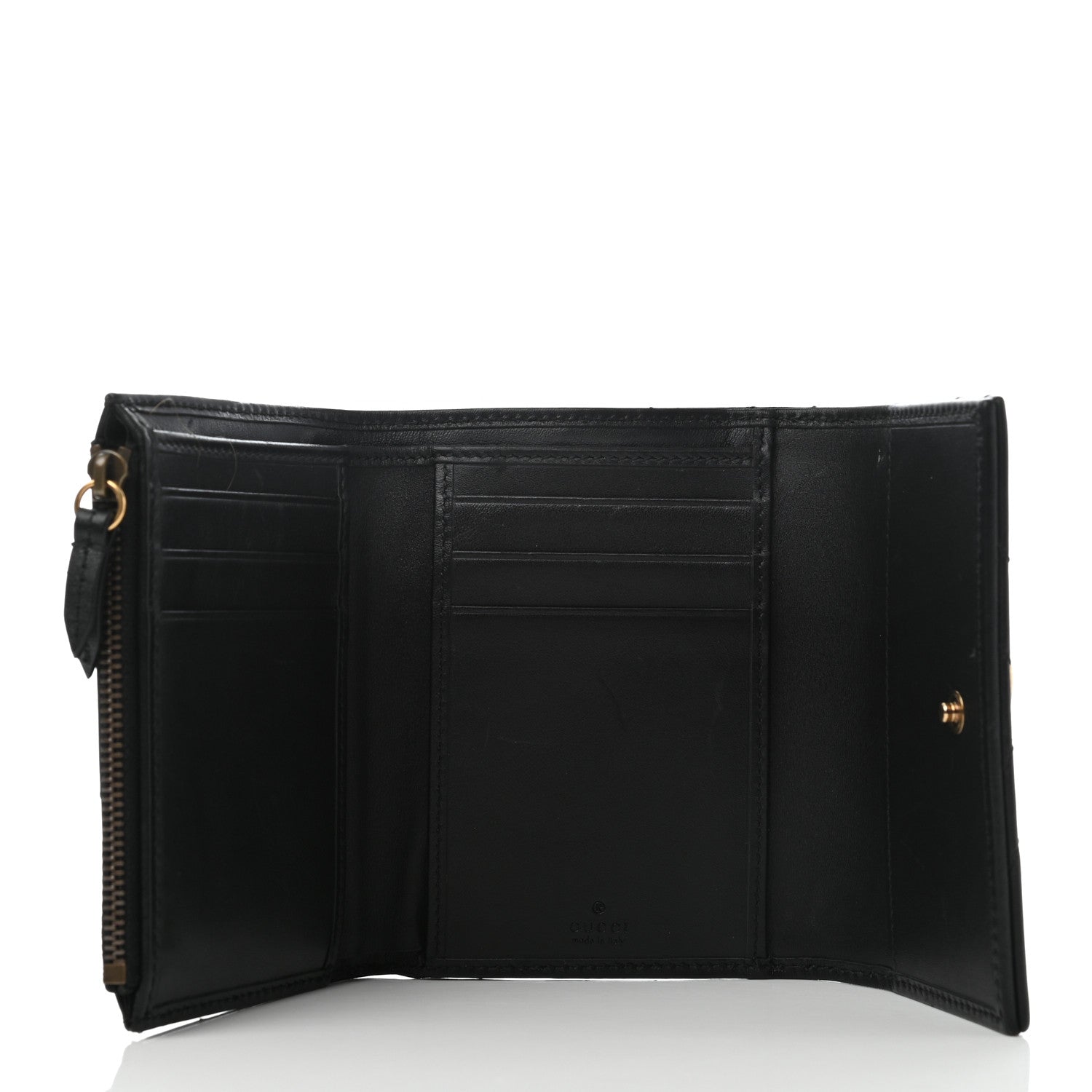 Gucci Calfskin Matelasse GG Marmont Wallet Black 5 of 7