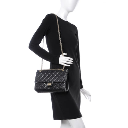 Chanel Aged Calfskin Quilted 2.55 Reissue 226 Flap Black 3 of 8