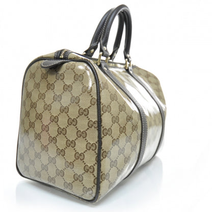 Gucci Crystal Monogram Dollar Calfskin Medium Joy Boston Beige Ebony Testa di Moro 4 of 12