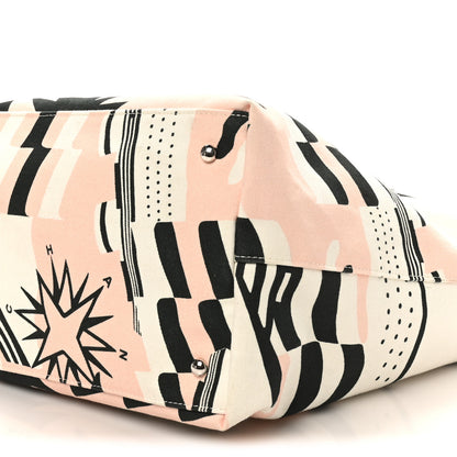 Chanel Canvas Cruise Print Tote Pink White Black 10 of 10