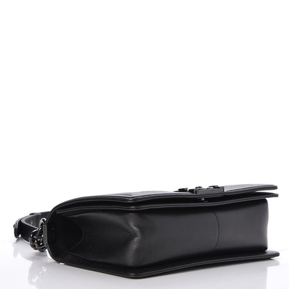 Chanel Caviar Quilted Medium Boy Flap So Black 5 of 8