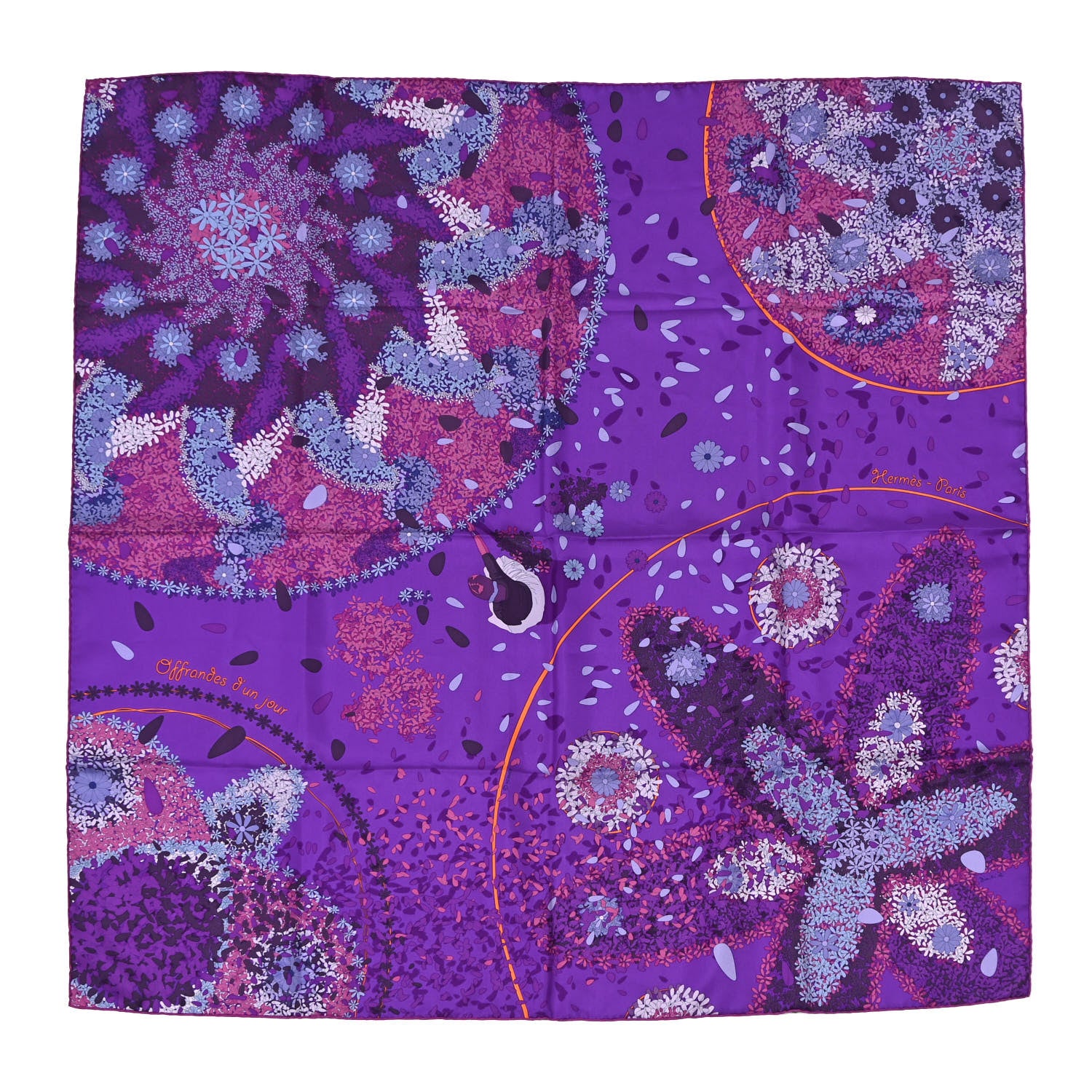 Hermes Silk Offrandes D'Un Jour Scarf 90 1 of 4