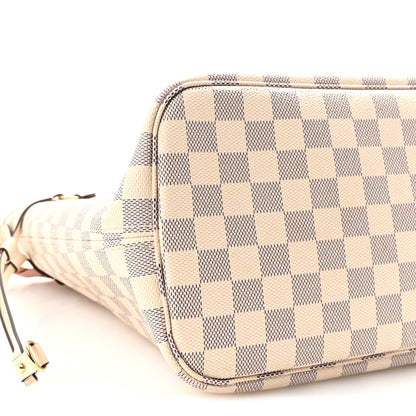 Louis Vuitton Damier Azur Braided Neverfull MM Pink 8 of 9