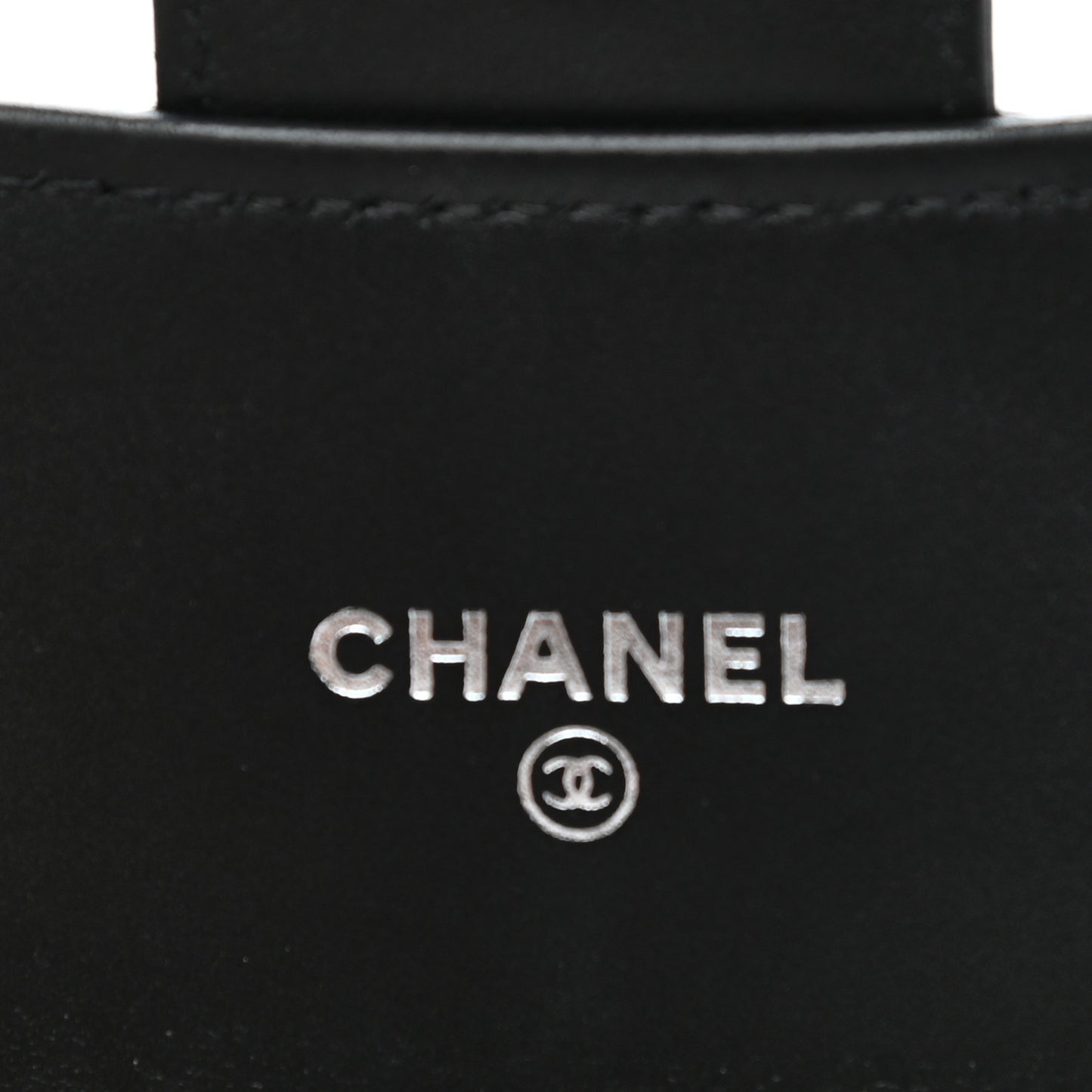 Patent Calfskin Quilted Small Flap Wallet Black