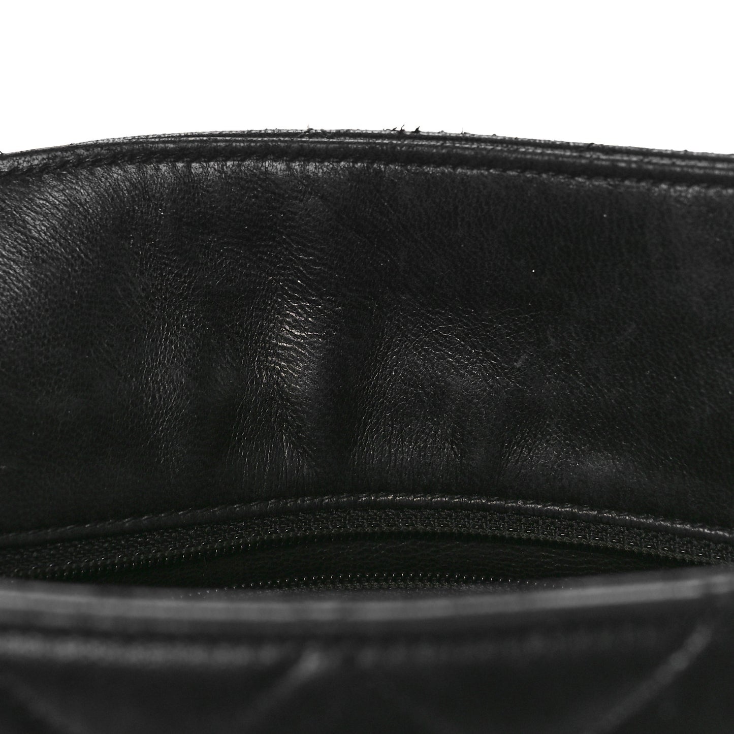 Lambskin Quilted Shoulder Bag Black