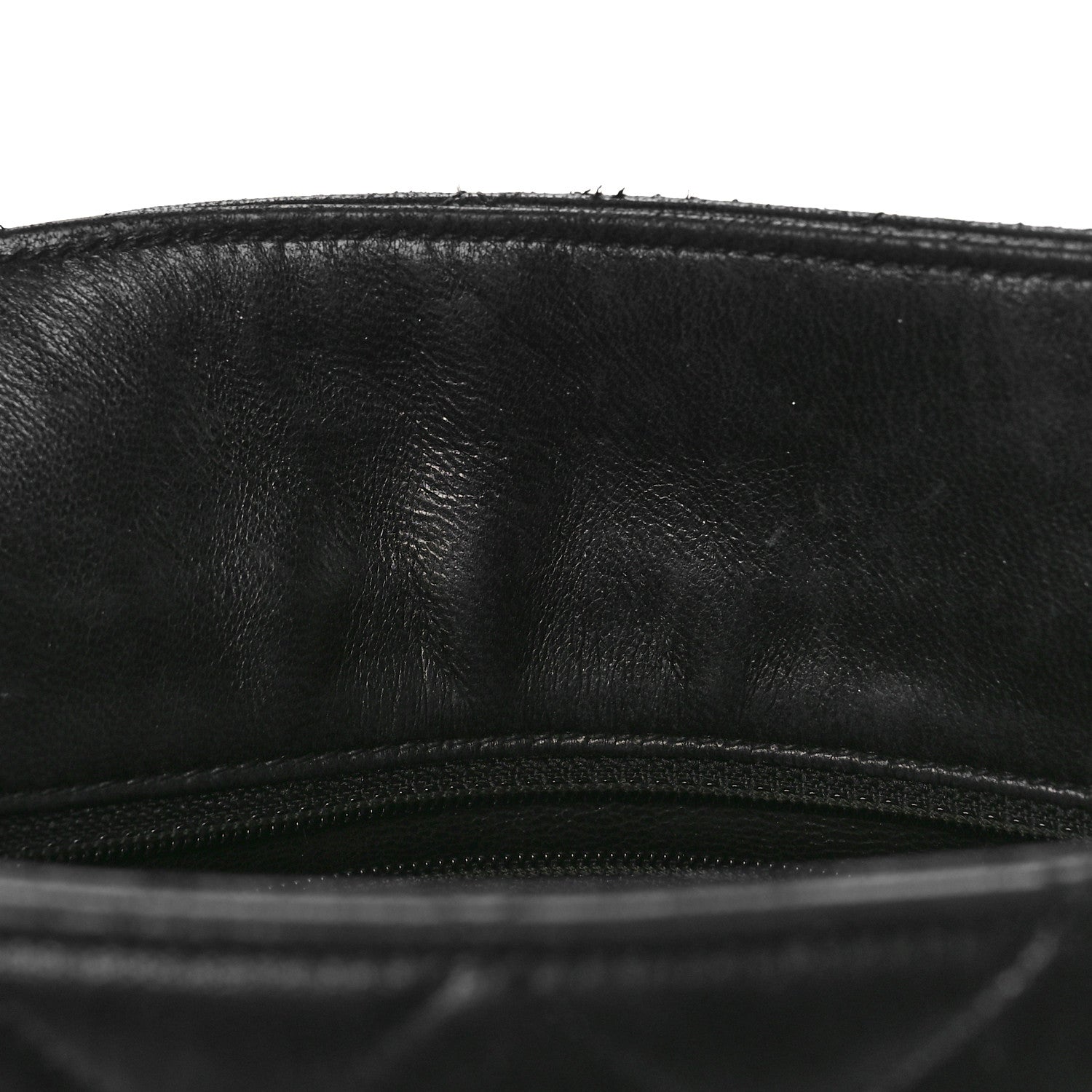 Chanel Lambskin Quilted Shoulder Bag Black 12 of 14