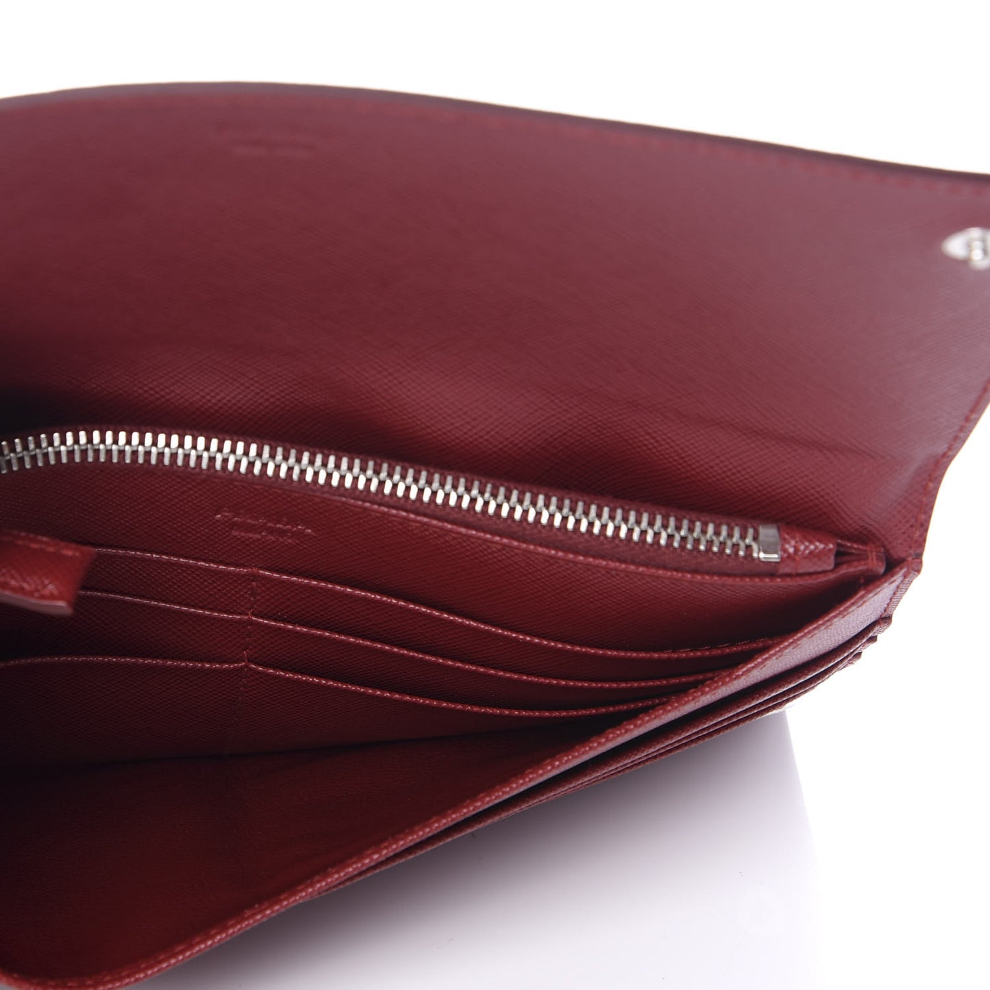 Saffiano Continental Flap Wallet Granato