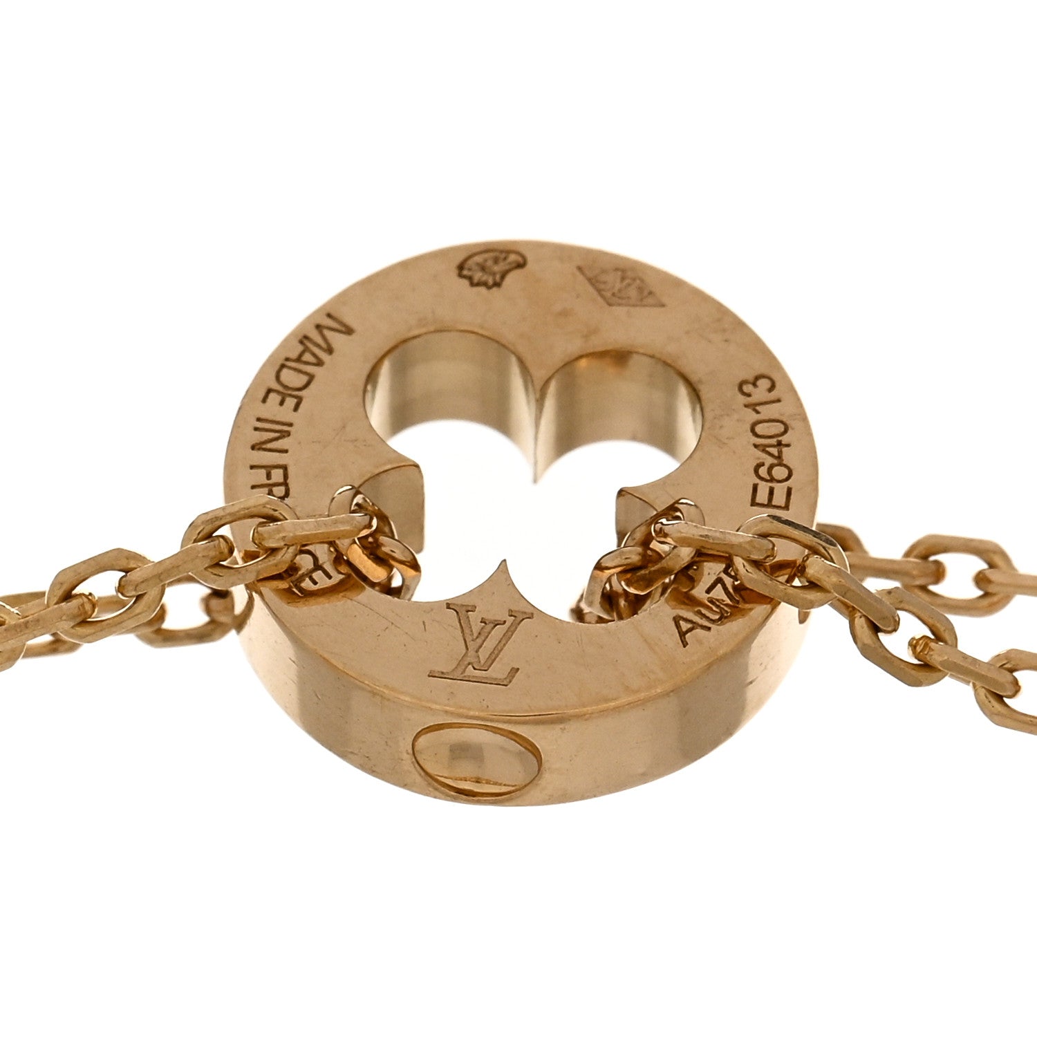 Louis Vuitton 18K Yellow Gold Empreinte Chain Bracelet 3 of 3