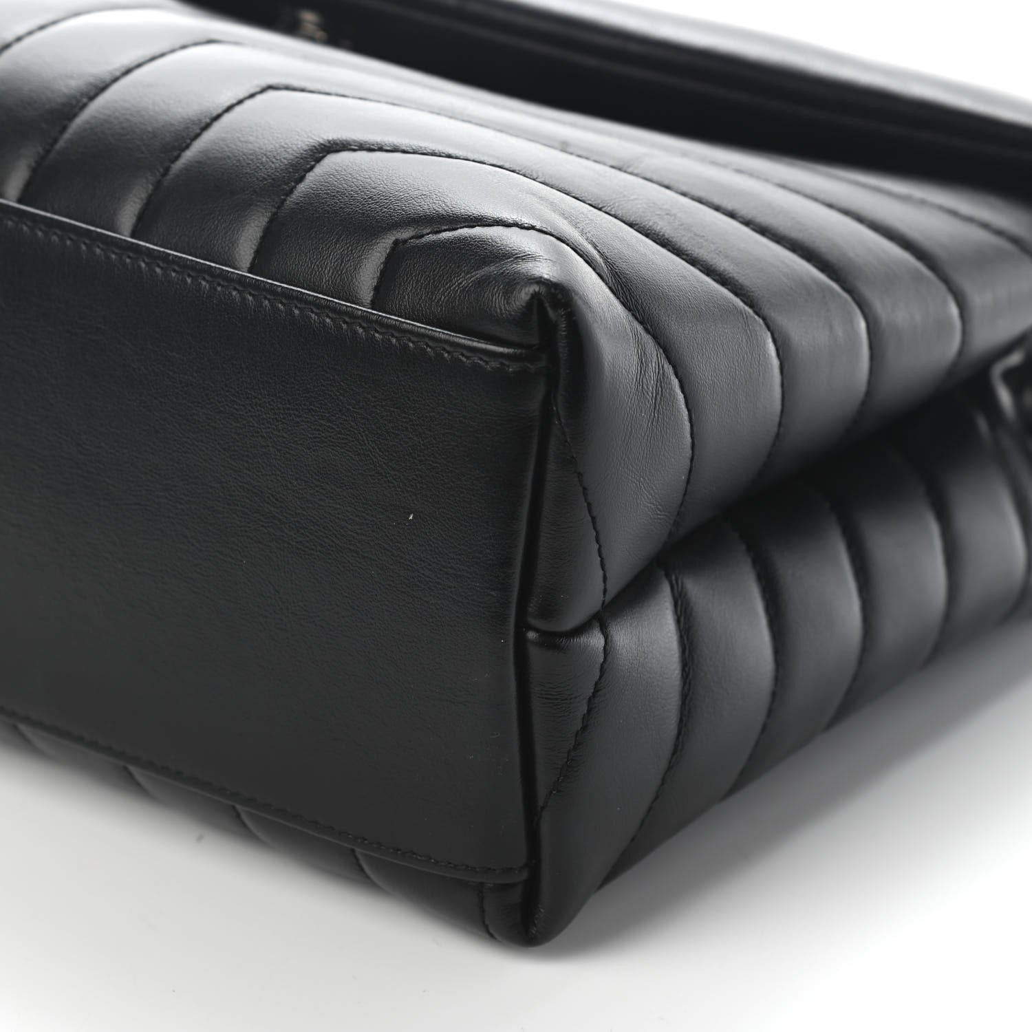 Saint Laurent Calfskin Y Quilted Monogram Medium Loulou Chain Satchel Black 8 of 8
