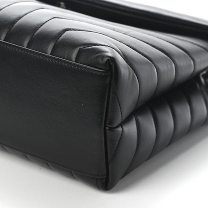 Saint Laurent Calfskin Y Quilted Monogram Medium Loulou Chain Satchel Black 8 of 8