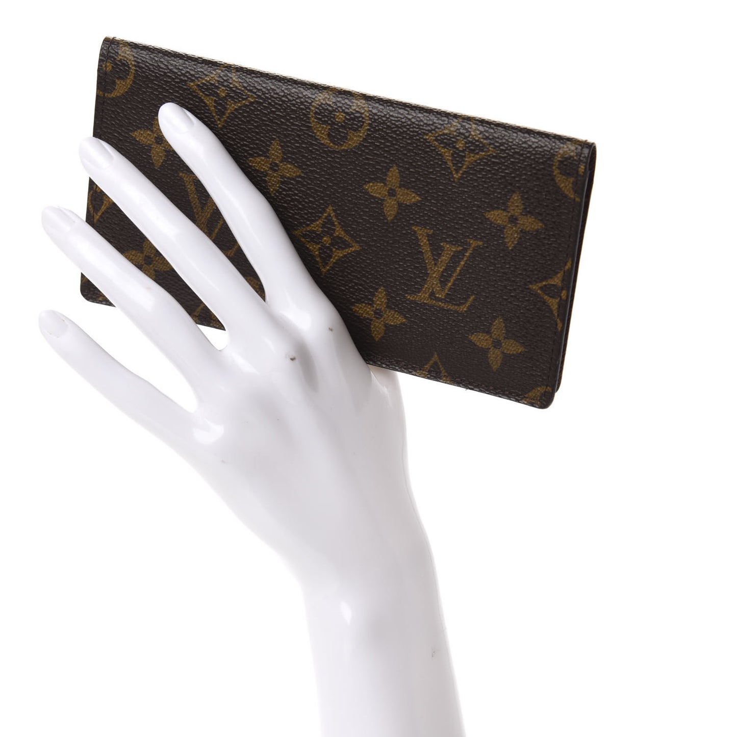Monogram Checkbook Holder Wallet