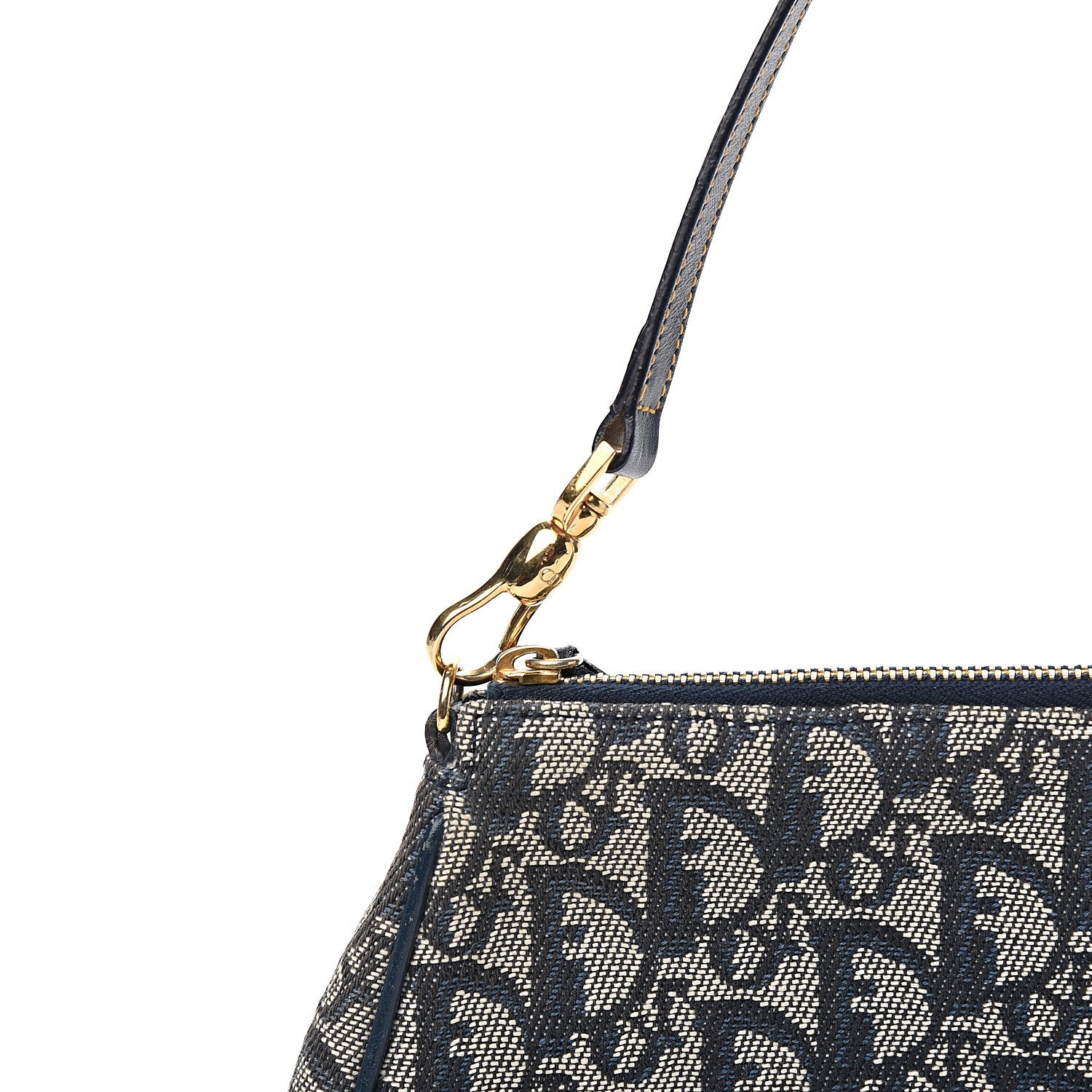 Christian Dior Monogram Mini Saddle Pochette Navy 9 of 9