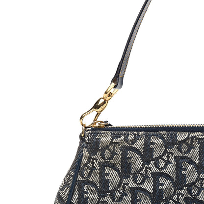 Christian Dior Monogram Mini Saddle Pochette Navy 9 of 9