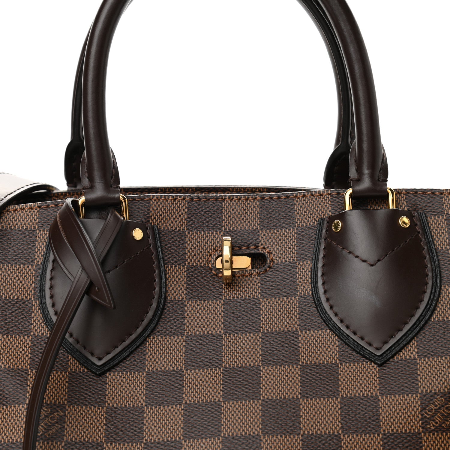 Louis Vuitton Cuir Taurillon Damier Ebene Normandy Black 7 of 9