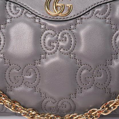 Gucci Calfskin GG Matelasse Chain Handbag Dusty Grey Natural 8 of 12