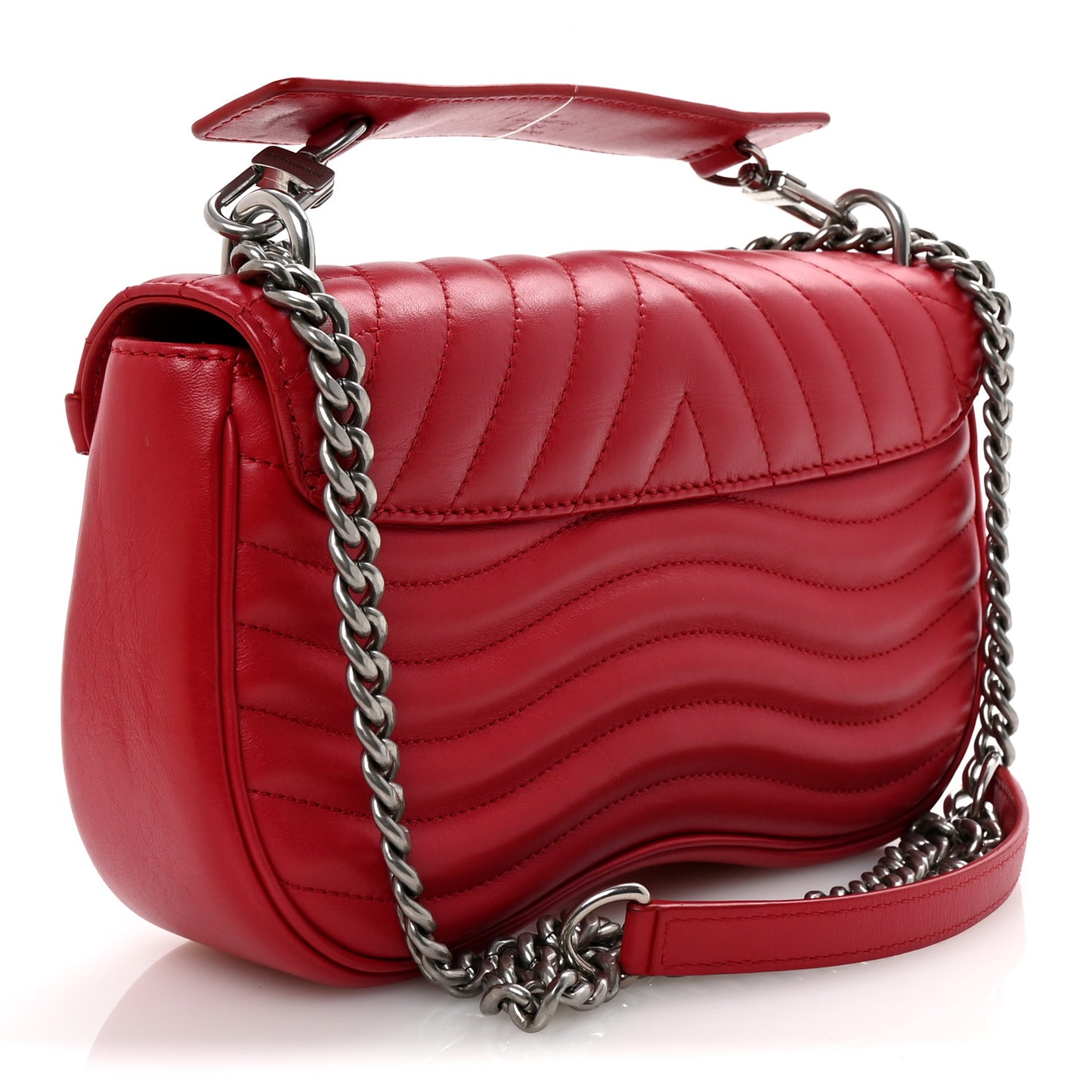 Calfskin New Wave Chain MM Ecarlate