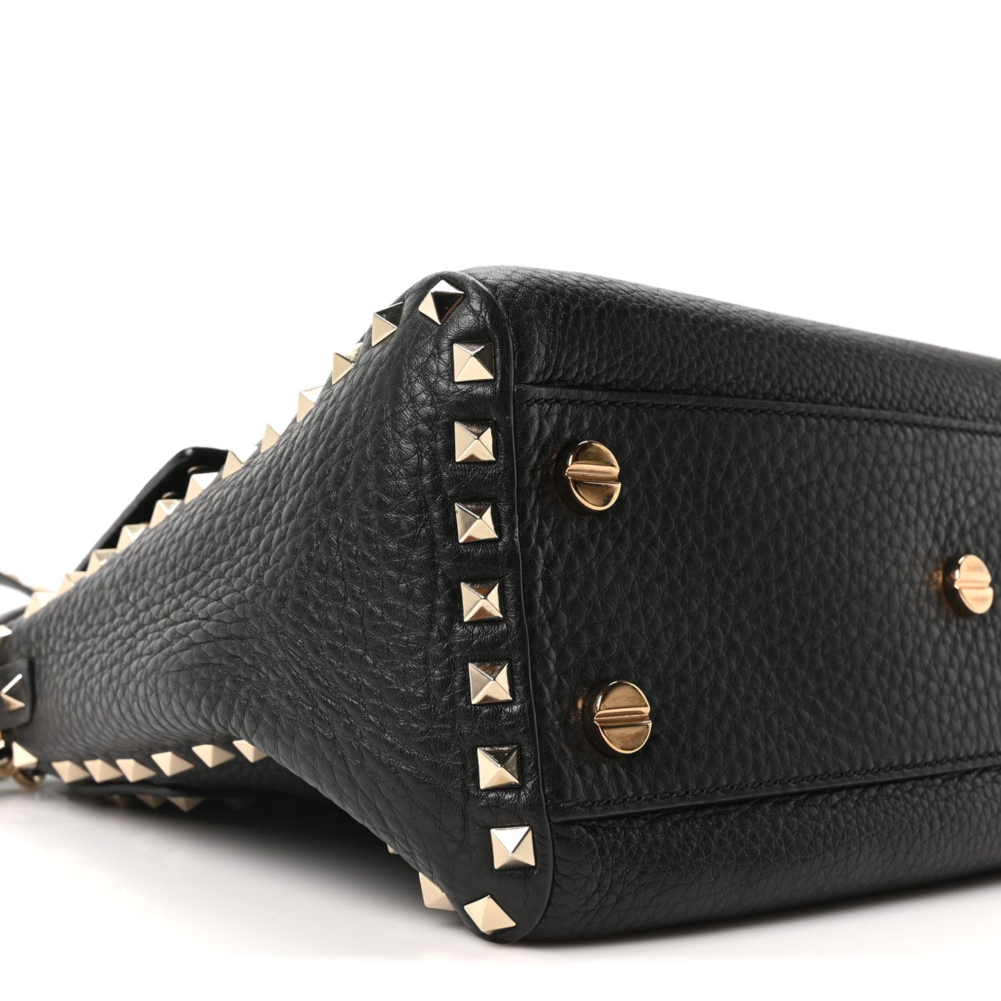 Pebbled Calfskin Messenger Bag Black