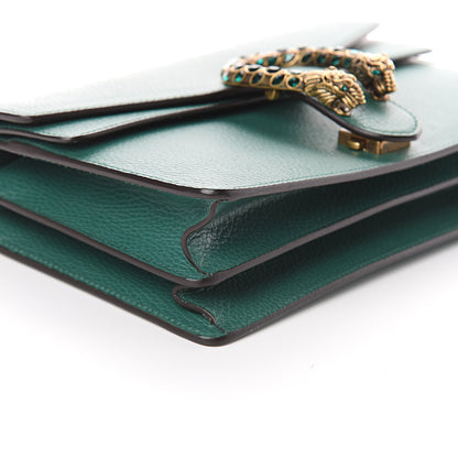 Gucci Pebbled Calfskin Small Dionysus Shoulder Bag Emerald 6 of 7