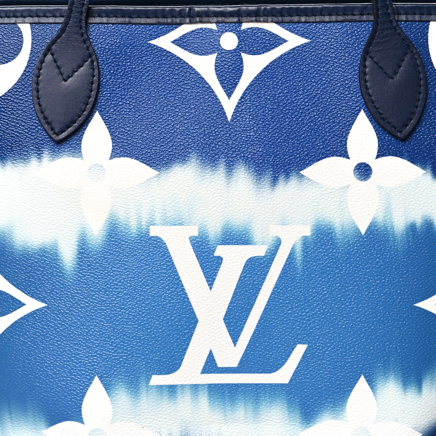 Louis Vuitton Monogram Escale Neverfull MM Blue 6 of 8