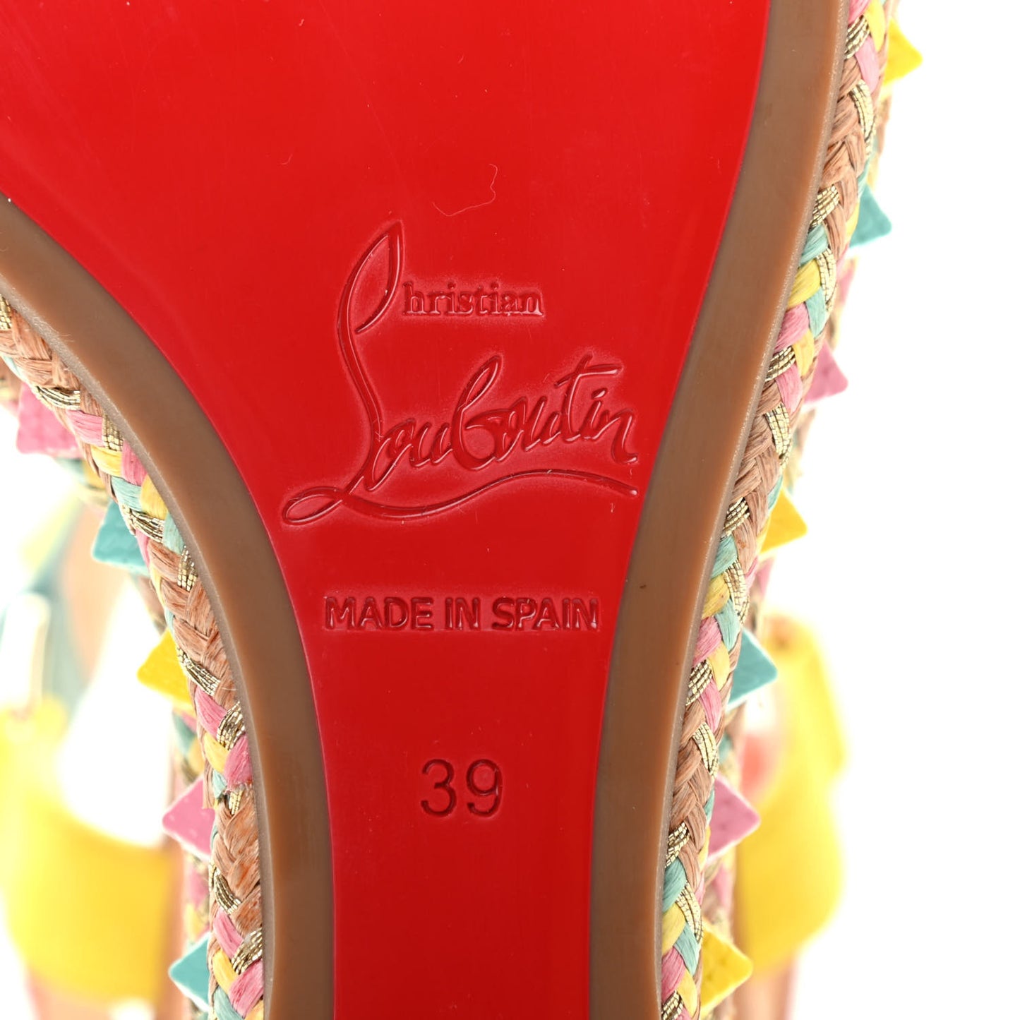 Veau Velours Pyraclou 110 Wedge Sandals 39 Biscotto